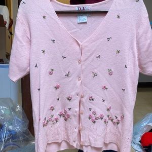 Short sleeve cardigan